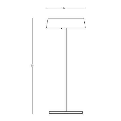 Zambelis E289 - LED Stmievateľná vonkajšia lampa LED/2,2W/3,7V 2200 mAh IP54 čierna