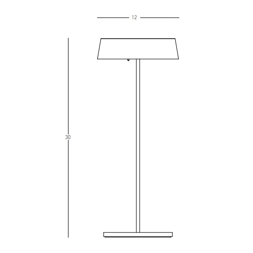 Zambelis E289 - LED Stmievateľná vonkajšia lampa LED/2,2W/3,7V 2200 mAh IP54 čierna