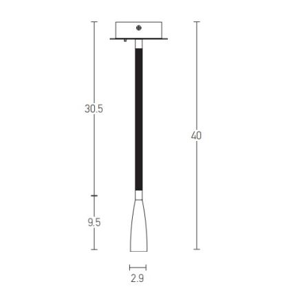 Zambelis H63 - LED Flexibilná lampička LED/3W/230V mosadz