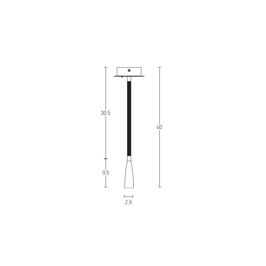Zambelis H63 - LED Flexibilná lampička LED/3W/230V mosadz