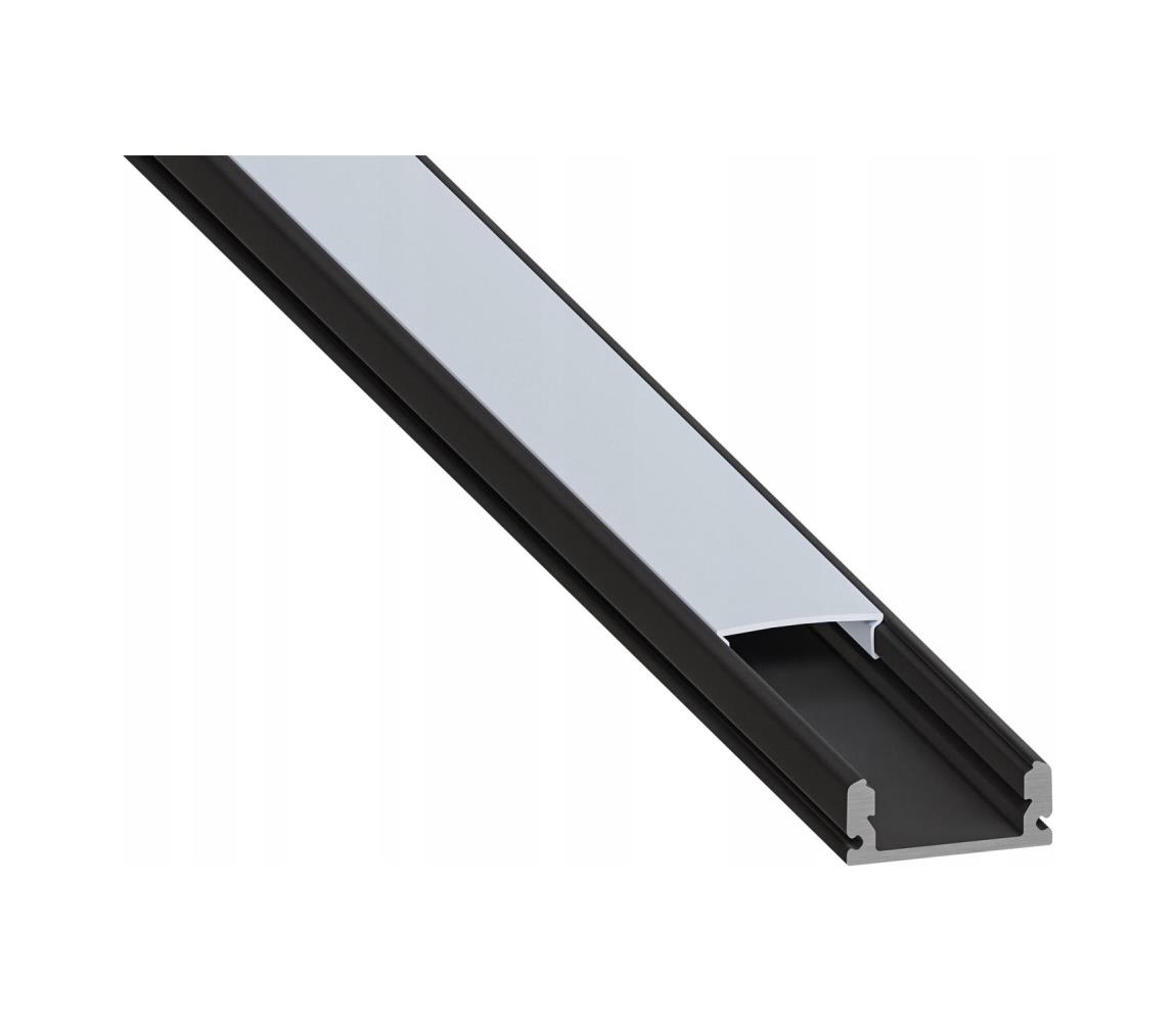SmartLED Zapustený profil pre LED pásy 1 m čierna/biela 7704