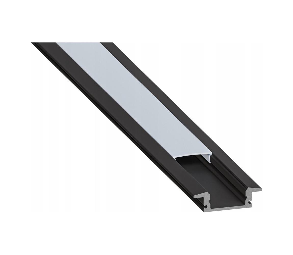 SmartLED Zapustený profil pre LED pásy, 1 m, čierna/biela 7712
