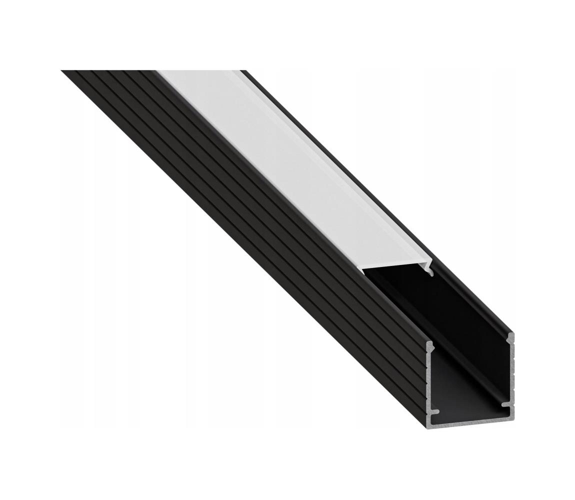 SmartLED Zapustený profil pre LED pásy 1 m čierny/biely 7530