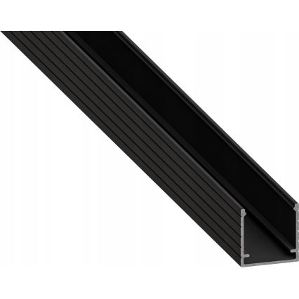 Zapustený profil pre LED pásy 1 m čierny/biely