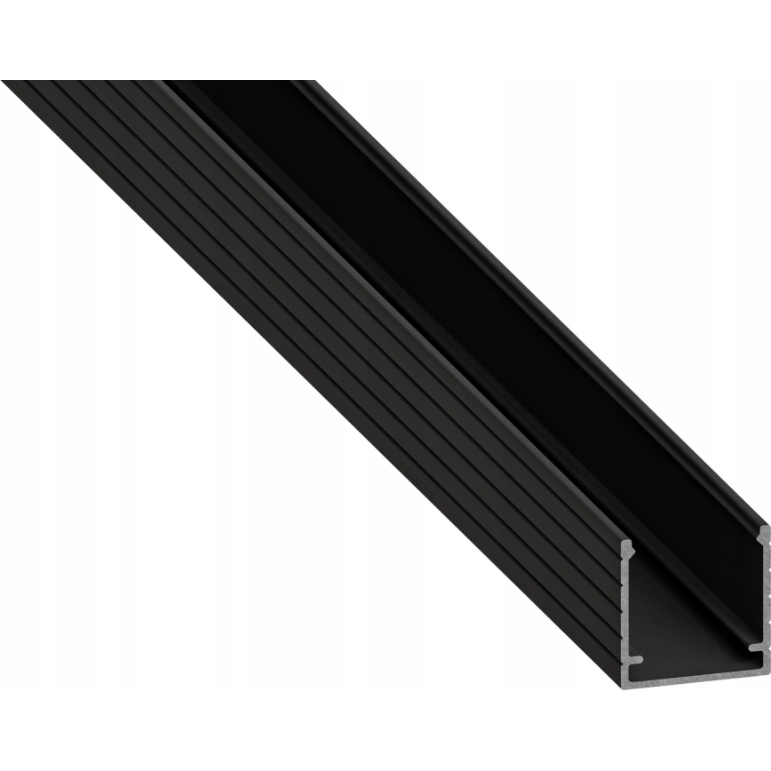 Zapustený profil pre LED pásy 1 m čierny/biely