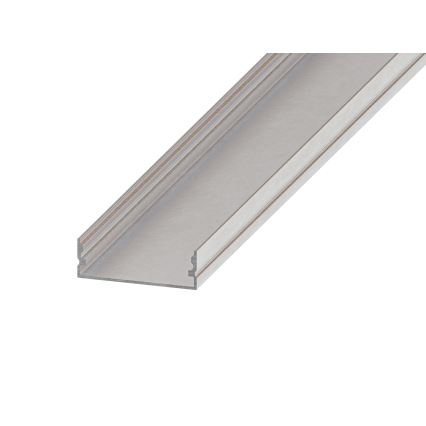 Zapustený profil pre LED pásy 1 m strieborný/biely