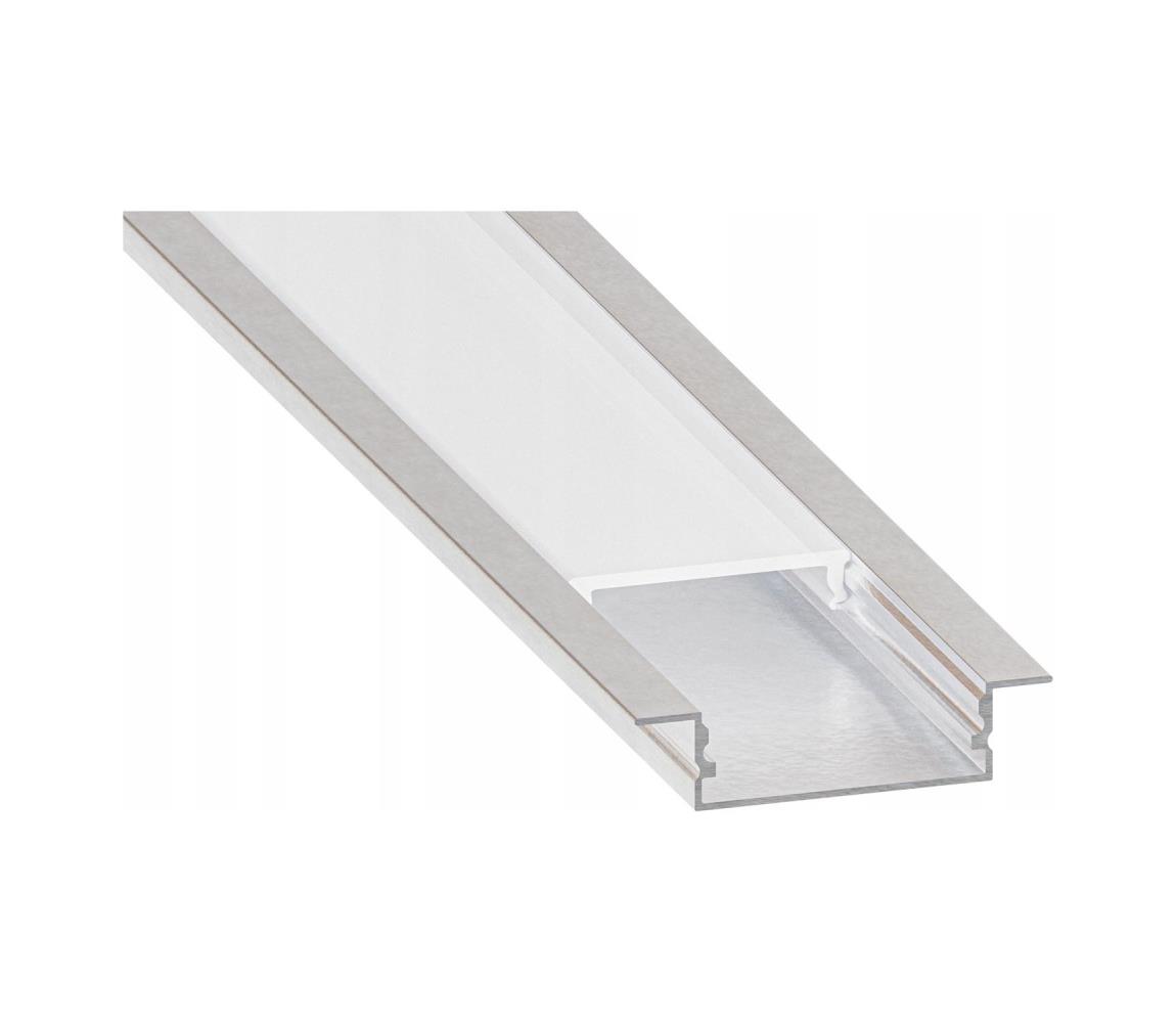 SmartLED Zapustený profil pre LED pásy 1 m strieborný/biely 7549