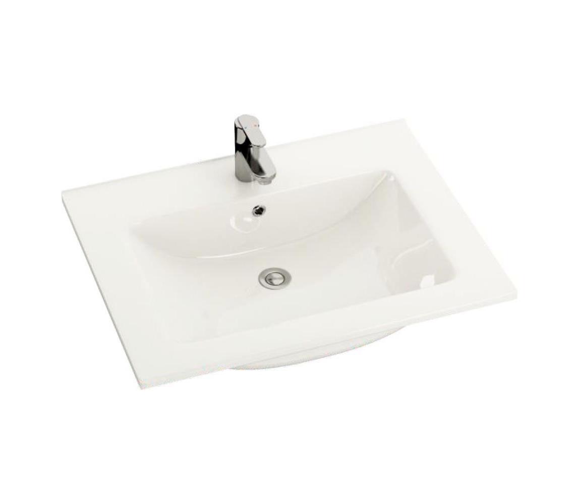 BATH DELUXE Zápustné umývadlo CHICAGO 61x46,5 cm lesklé biele 06-060-60-11-01