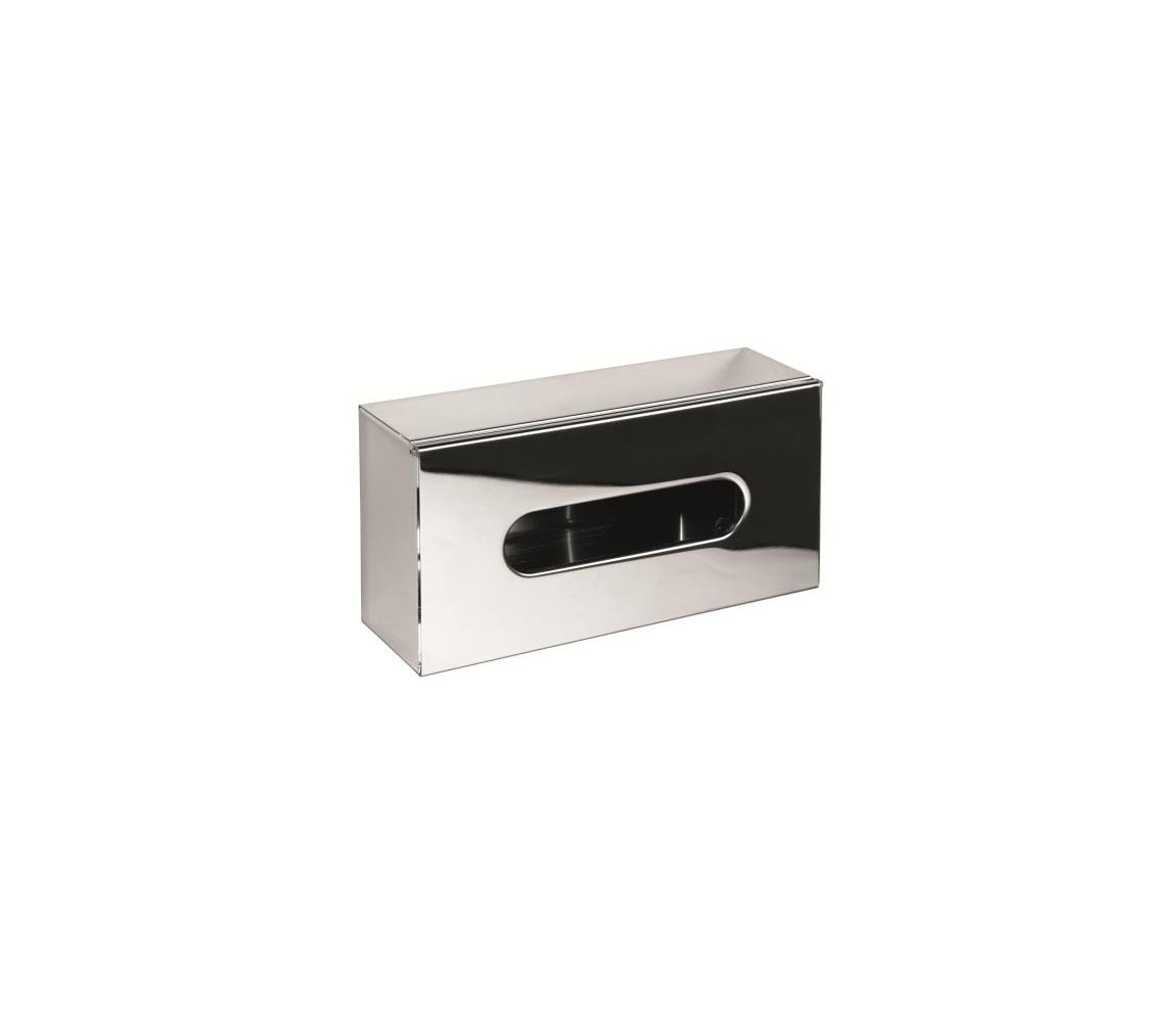 BEMETA Zásobník na vreckovky 25x13 cm nerezový/strieborný 102303021