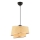 Závesná lampa BARETTE 1xE27/60W/230V béžová/lesklý chróm