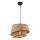 Závesná lampa BARETTE 1xE27/60W/230V hnedá/čierna