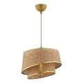 Závesná lampa BARETTE 1xE27/60W/230V hnedá/zlatá