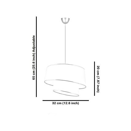 Závesná lampa BARETTE 1xE27/60W/230V hnedá/zlatá