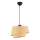 Závesná lampa BARETTE 1xE27/60W/230V hnedá/zlatá
