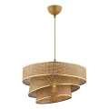 Závesná lampa COUPER 1xE27/60W/230V hnedá/zlatá