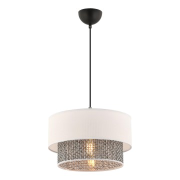 Závesná lampa ECHO 1xE27/60W/230V krémová/sivá