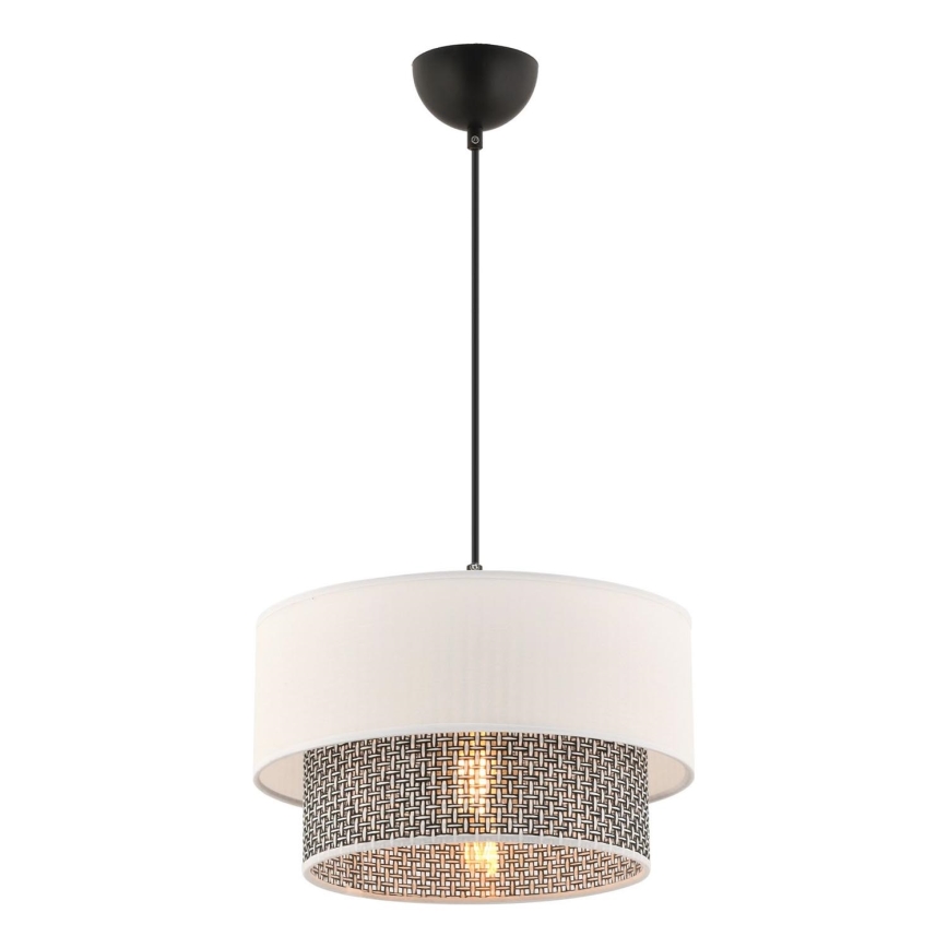 Závesná lampa ECHO 1xE27/60W/230V krémová/sivá