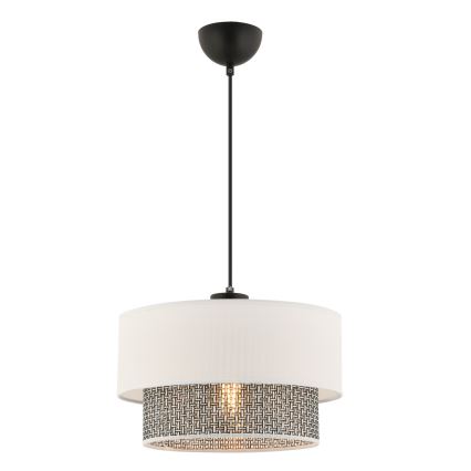 Závesná lampa ECHO 1xE27/60W/230V krémová/sivá