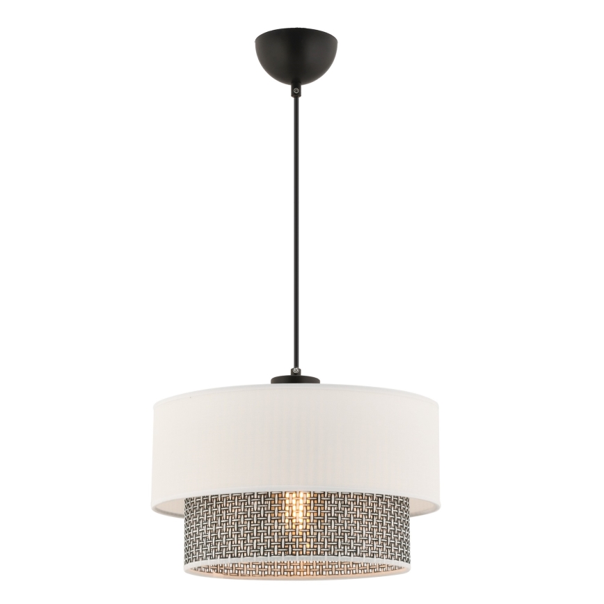 Závesná lampa ECHO 1xE27/60W/230V krémová/sivá