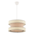 Závesná lampa HALO 1xE27/60W/230V béžová/krémová