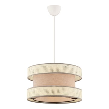 Závesná lampa HALO 1xE27/60W/230V béžová/krémová