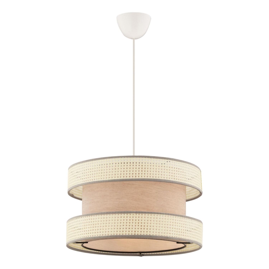 Závesná lampa HALO 1xE27/60W/230V béžová/krémová