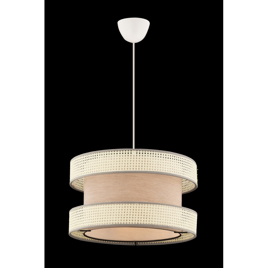 Závesná lampa HALO 1xE27/60W/230V béžová/krémová