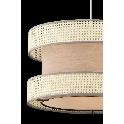 Závesná lampa HALO 1xE27/60W/230V béžová/krémová