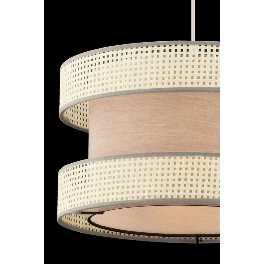 Závesná lampa HALO 1xE27/60W/230V béžová/krémová