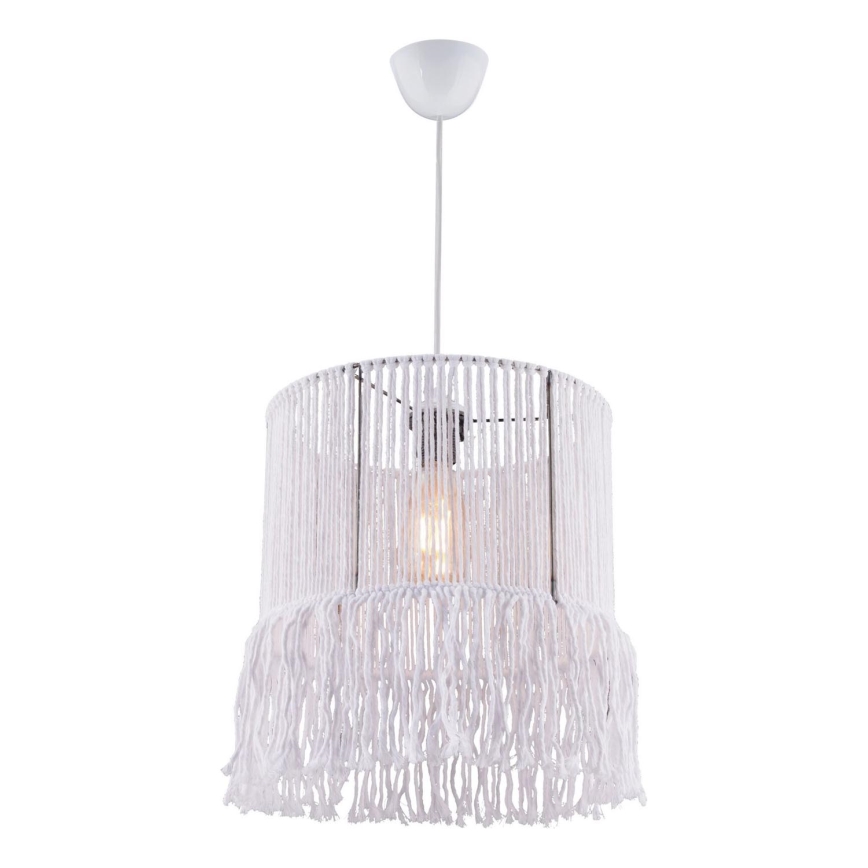 Závesná lampa NESS MACRAME 1xE27/40W/230V biela