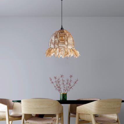 Závesná lampa RUYO 1xE27/40W/230V hnedá
