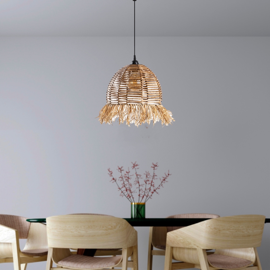 Závesná lampa RUYO 1xE27/40W/230V hnedá