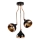 Závesná lampa YILDO 3xE27/40W/230V čierna/medi