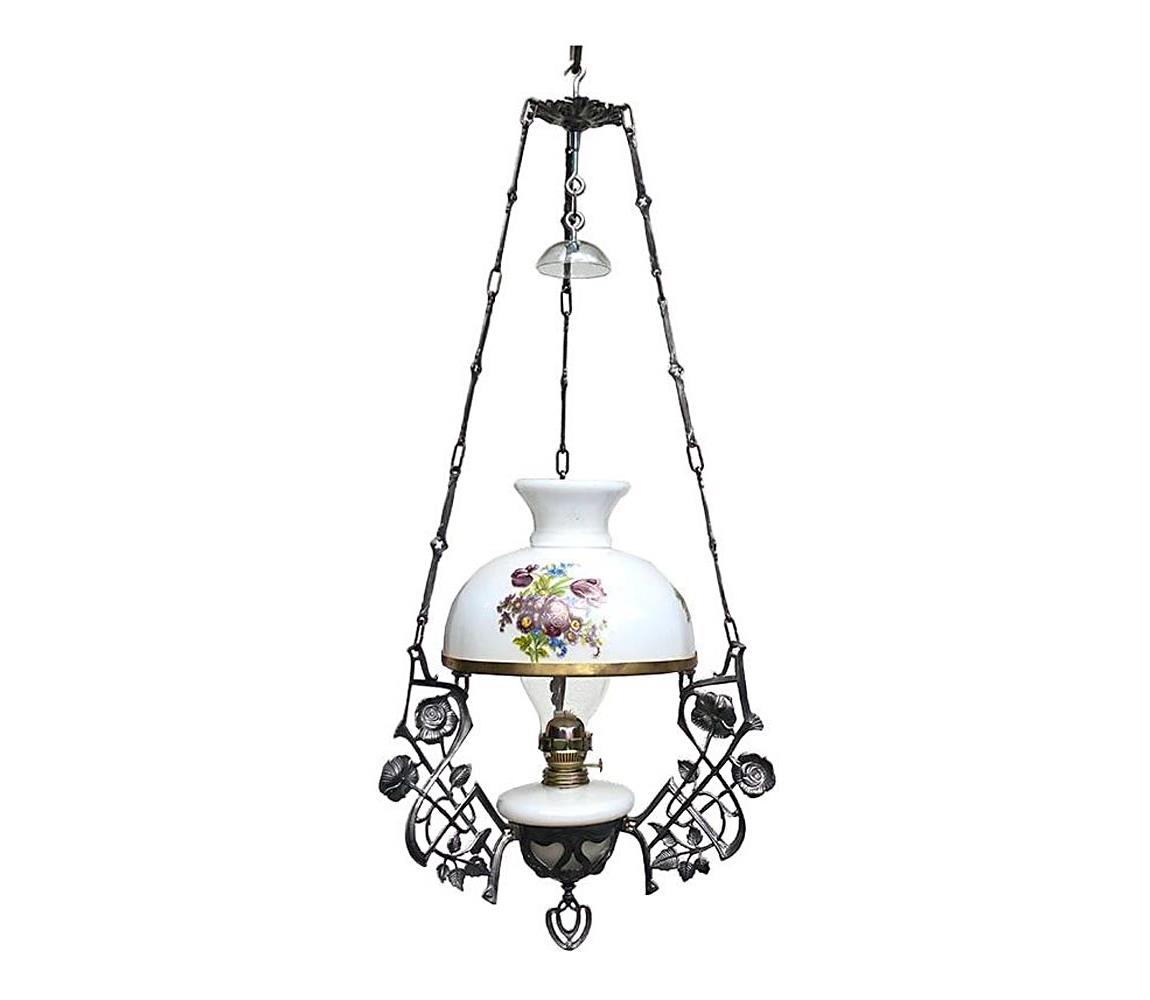 Floriánova huť Závesná petrolejová lampa 85 cm
