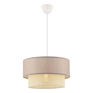 Závesné svetlo ECHO 1xE27/60W/230V béžová/krémová