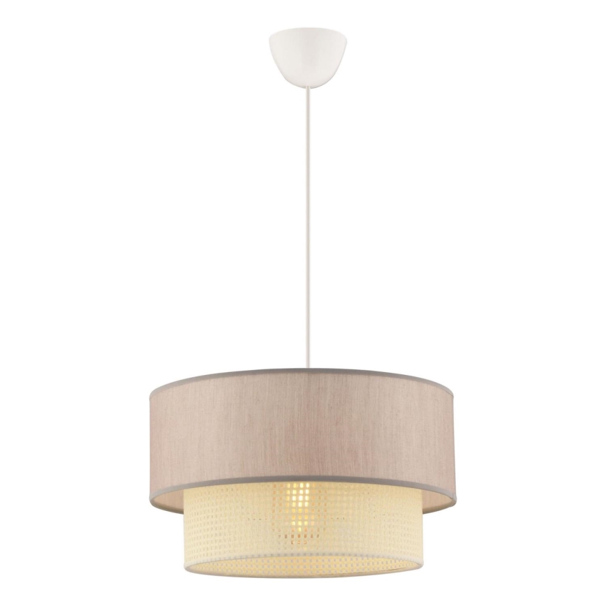 Závesné svetlo ECHO 1xE27/60W/230V béžová/krémová