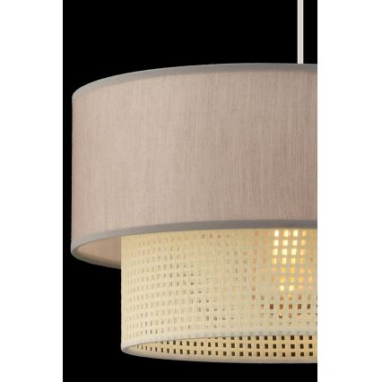 Závesné svetlo ECHO 1xE27/60W/230V béžová/krémová