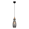 Závesné svietidlo BOTTLE na lanku, 1xE14/4W/230V, dymové