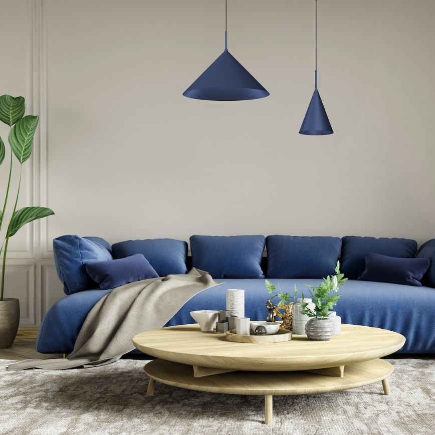 Závesné svietidlo CAPITAL 1xGX53/15W/230V, priemer 46 cm, modré