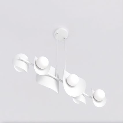 Závesné svietidlo ELEMENTI na lankách 6xG9/8W/230V, biela