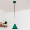 Závesné svietidlo ETNA na lanku 1xE27/15W/230V, priemer 18,5 cm, zelené