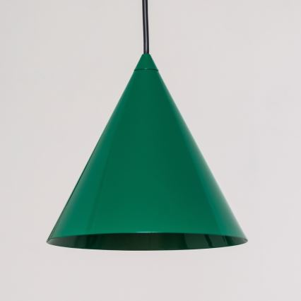 Závesné svietidlo ETNA na lanku 1xE27/15W/230V, priemer 18,5 cm, zelené