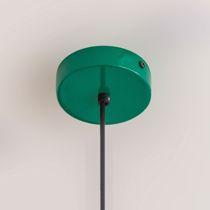 Závesné svietidlo ETNA na lanku 1xE27/15W/230V, priemer 18,5 cm, zelené
