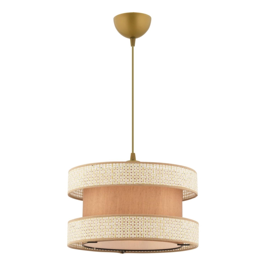 Závesné svietidlo HALO na lanku 1xE27/60W/230V béžové/krémové