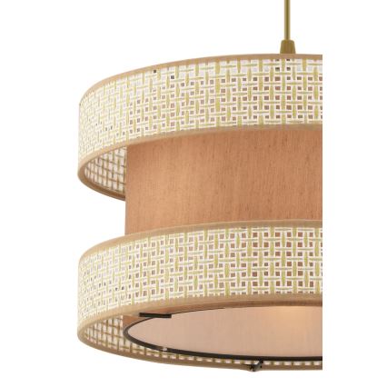 Závesné svietidlo HALO na lanku 1xE27/60W/230V béžové/krémové