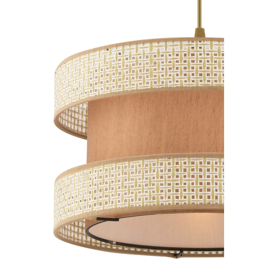 Závesné svietidlo HALO na lanku 1xE27/60W/230V béžové/krémové