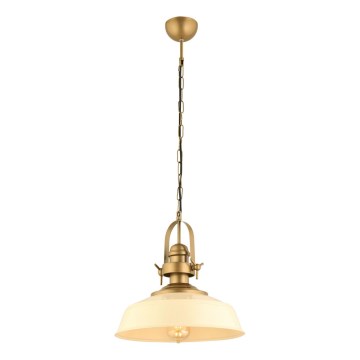 Závesné svietidlo MONZA 1xE27/40W/230V 35 cm krémové/ružové