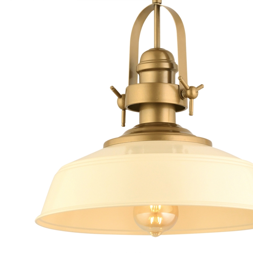 Závesné svietidlo MONZA 1xE27/40W/230V 35 cm krémové/ružové