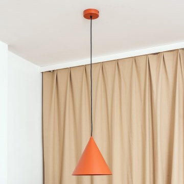Závesné svietidlo na kábli ETNA 1xE27/15W/230V pr. 25 cm oranžové