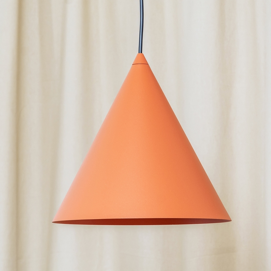 Závesné svietidlo na kábli ETNA 1xE27/15W/230V pr. 25 cm oranžové
